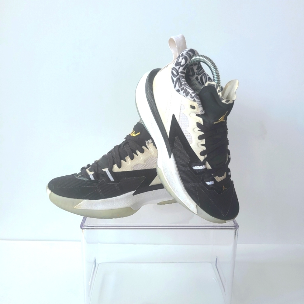Nike Jordan Gen Zion 1 GS Black White Basketball Shoes DA3131-002 kids Size 4Y - Picture 7 of 8